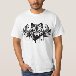 Camiseta Diseños estilo tatuaje de la colección Wolf T-Shir