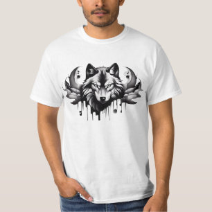 Camiseta Diseños estilo tatuaje de la colección Wolf T-Shir