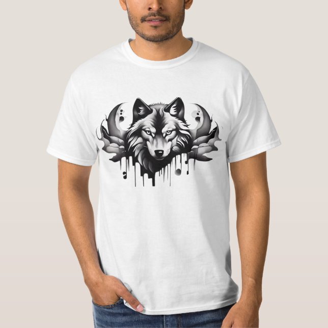 Camiseta Diseños estilo tatuaje de la colección Wolf T-Shir (Anverso)