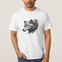 Diseños estilo tatuaje de la colección Wolf T-Shir