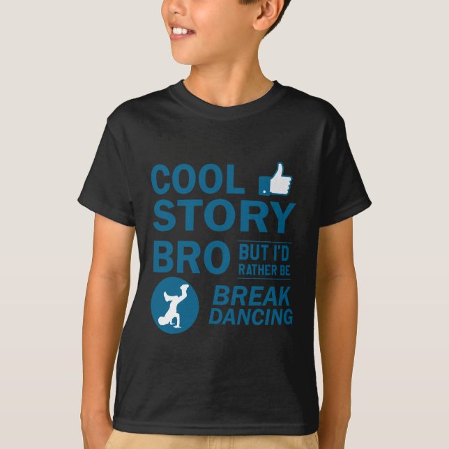 Camiseta Diseños frescos del break dance (Anverso)