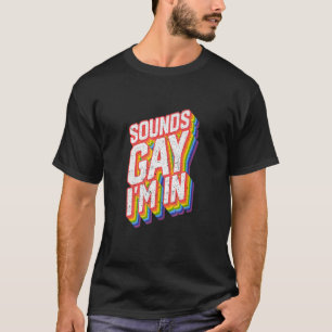 Camiseta Diseños gay para hombres Orgullo Arcoiris suena ga