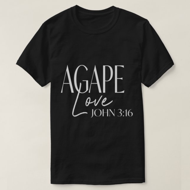 Camiseta Diseños incesantes contra el amor Jesucristo Juan  (Diseño del anverso)