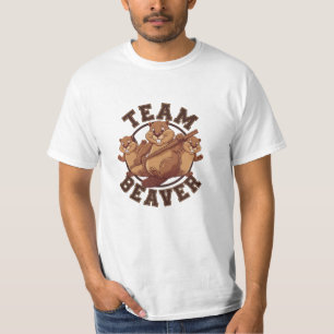 Camiseta Diseños inspirados en el castor de la diversión