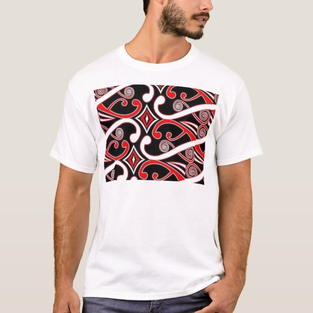Camiseta diseños maoríes (Anverso)