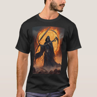 Camiseta Diseños Metalizado de muerte grotescos