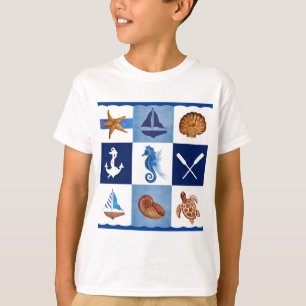 Camiseta Diseños oceánicos náuticos