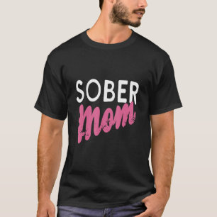 Camiseta Diseños Retro de Sobriedad de Mamá Sobria Presente