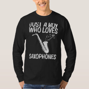 Camiseta Diseños Saxofónicos Para Instrumentos Musicales De