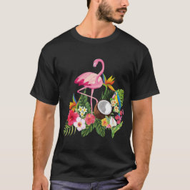 Camiseta Diseños tropicales de flamenco
