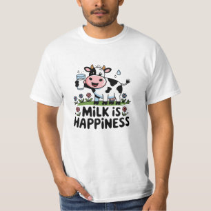 Camiseta Diseños únicos para los aficionados a la leche