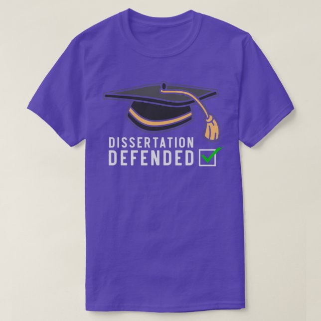 Camiseta Disertación defendida 4 (Diseño del anverso)