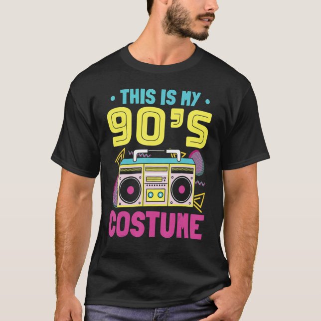 Camiseta Disfraces de 90 Chicas de 90 con disfraces de 90 (Anverso)