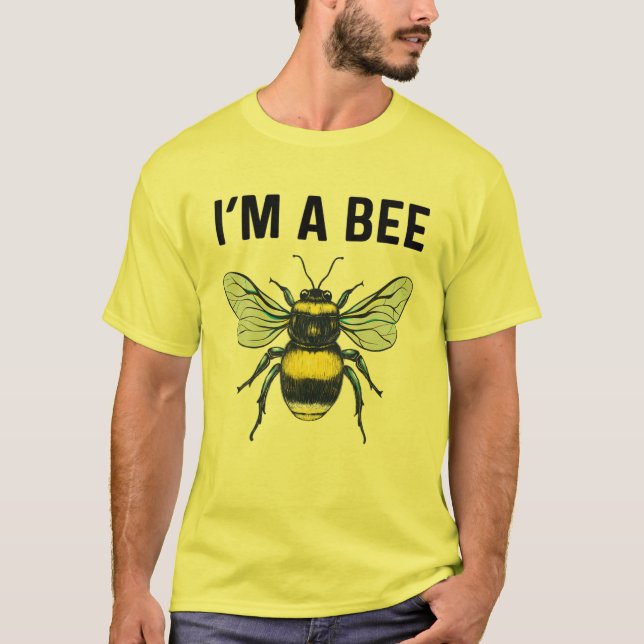 Camiseta Disfraces de abejas de Halloween Soy abeja para ho (Anverso)
