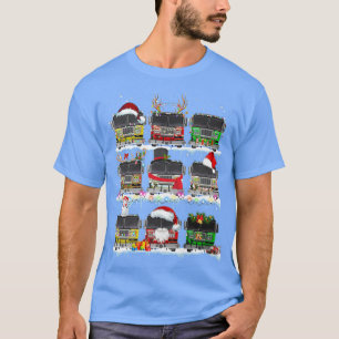 Camiseta Disfraces de camiones de bomberos Santa Navidad Di