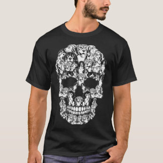 Camiseta Disfraces de cráneo de Halloween con dibujos gráfi