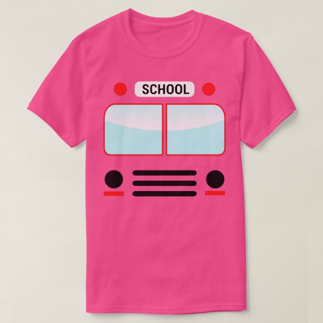 Camiseta Disfraces de disfraz para autobuses escolares de H (Diseño del anverso)