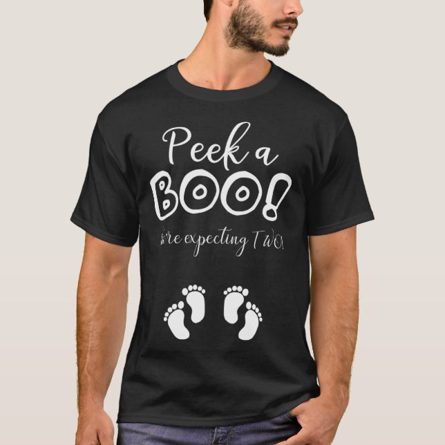 Camiseta Disfraces de embarazo gemelo de Halloween para muj (Anverso)