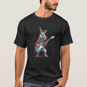Camiseta Disfraces de guitarra eléctrica para burros y caba