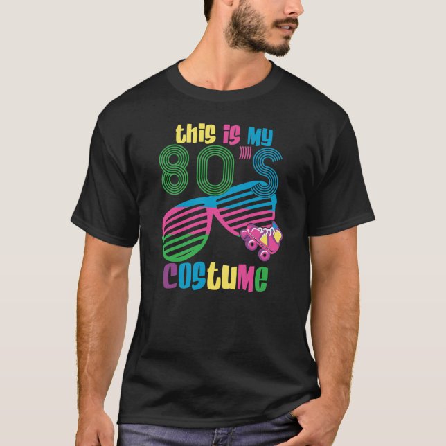 Camiseta Disfraces de Halloween 80 ellos colores retro gafa (Anverso)