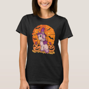 Camiseta Disfraces de Halloween Brujería mágica linda bruja