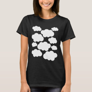 Camiseta Disfraces de Halloween con nubes blancas