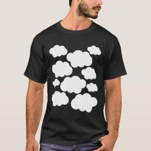 Camiseta Disfraces de Halloween con nubes blancas