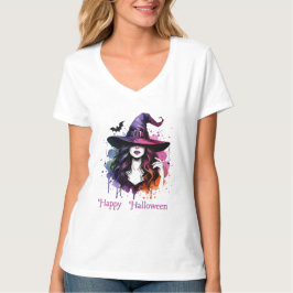 Camiseta Disfraces de Halloween con temas de bruja
