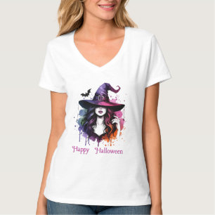Camiseta Disfraces de Halloween con temas de bruja