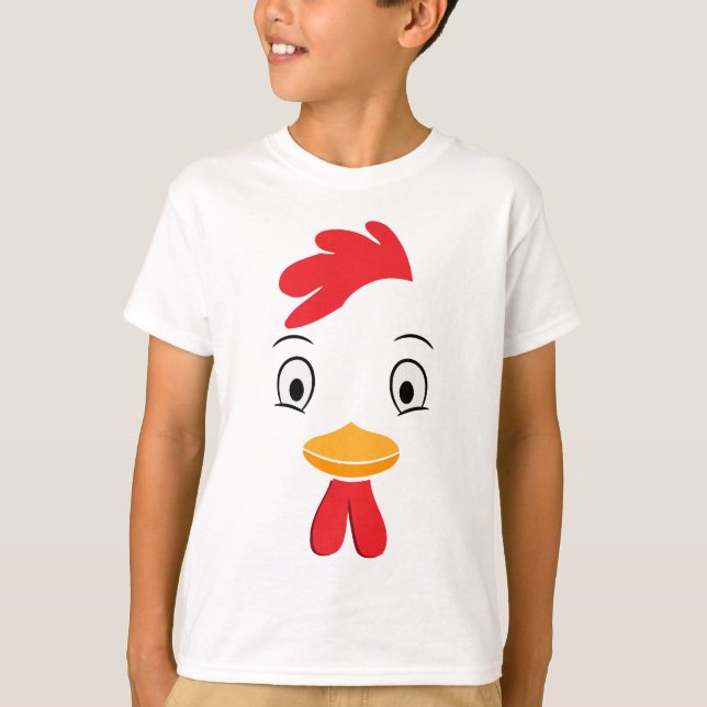Camiseta Disfraces De Halloween De Pollo Para Niños Adultos (Anverso)