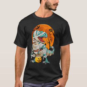 Camiseta Disfraces de Halloween Dinosaur Rex Mummy Pumpkins