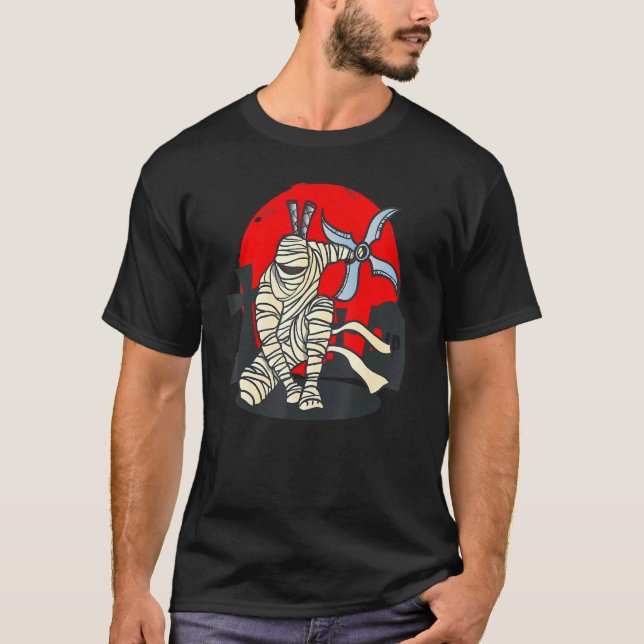 Camiseta Disfraces de Halloween Mummy Ninja Soldado (Anverso)