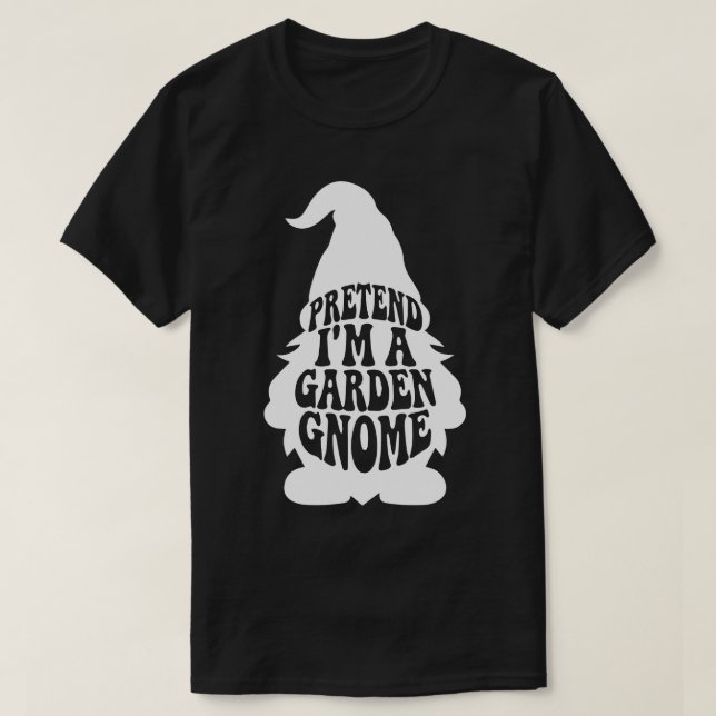 Camiseta Disfraces de Halloween para adultos fingen que soy (Diseño del anverso)