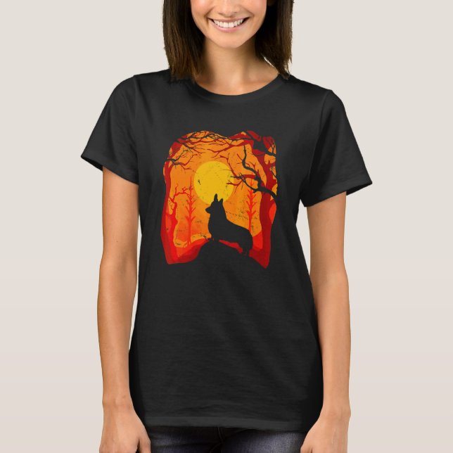Camiseta Disfraces de Halloween Perros Corgi Dueños de Cach (Anverso)