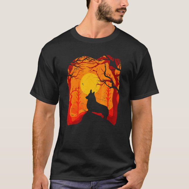 Camiseta Disfraces de Halloween Perros Corgi Dueños de Cach (Anverso)