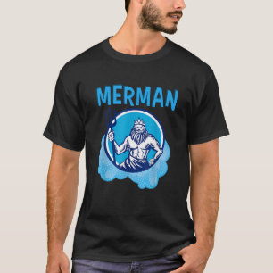 Camiseta Disfraces De Merman Para Hombres Con Merma Trident