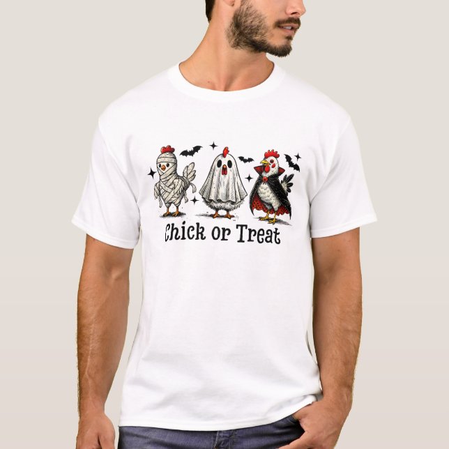 Camiseta Disfraces de pollo de Halloween Divertido diseño � (Anverso)