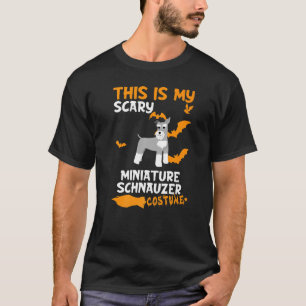 Camiseta Disfraces de Schnauzer en miniatura Halloween Lazy