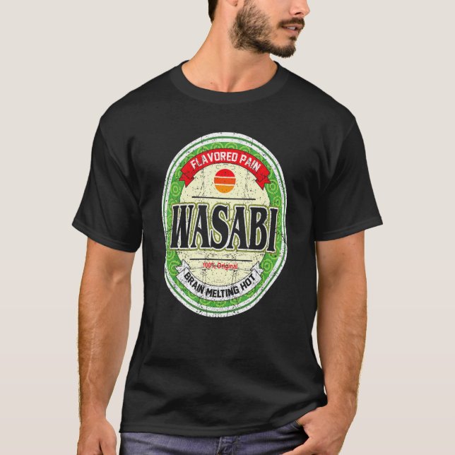 Camiseta Disfraces de sushi condicionado de Wasabi para Hal (Anverso)
