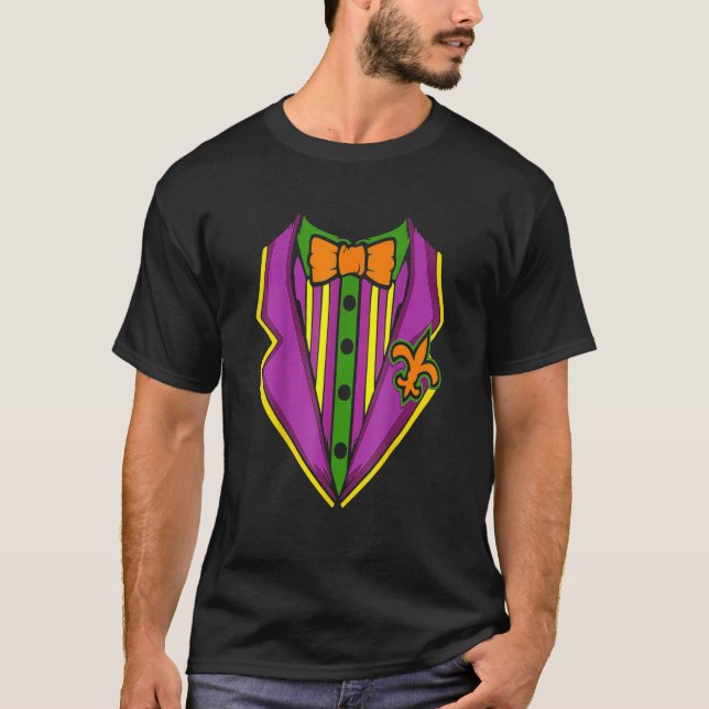 Camiseta Disfraces de Tuxedo Mardi Gras Carnaval Masquera (Anverso)