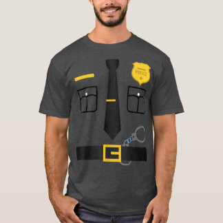 Camiseta Disfraces de uniforme de policía para adultos    H