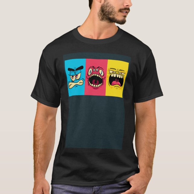 Camiseta Disfraces Monster de Halloween para niños escolare (Anverso)