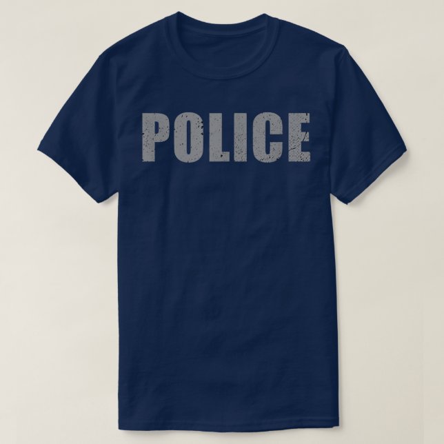 Camiseta Disfraces Policiales Para Halloween (Diseño del anverso)