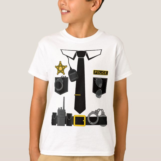 Camiseta Disfraces Policiales Para Halloween De Halloween (Anverso)