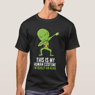 Camiseta Disfraz Alienígena Este Es Mi Trato Humano Que Soy