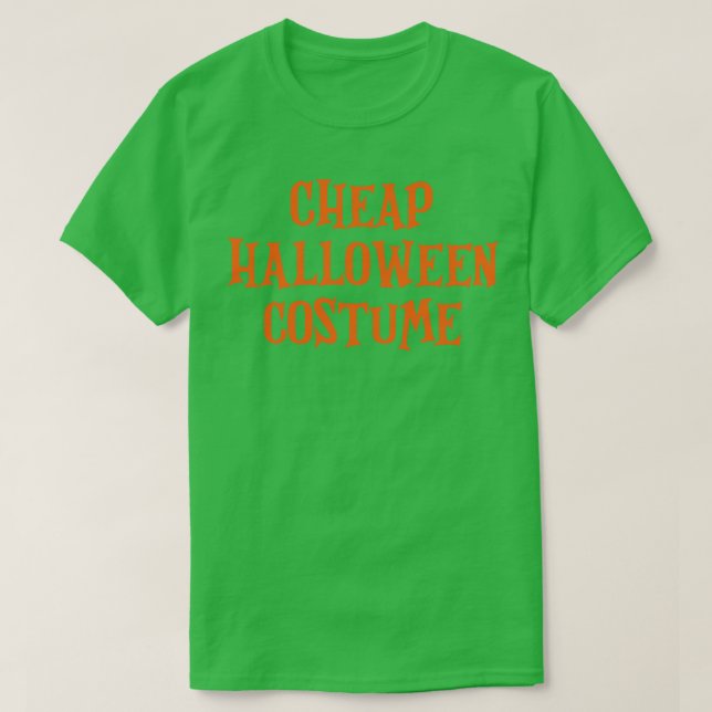Camiseta Disfraz barato de Halloween (Diseño del anverso)