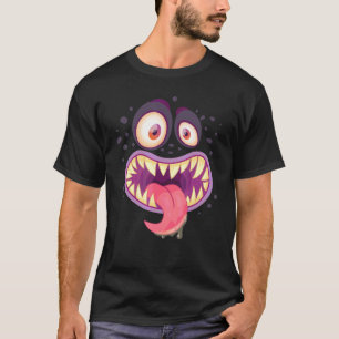 Camiseta Disfraz Cara de Monstruo Halloween Niños Adultos 1