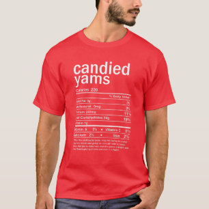 Camiseta Disfraz de Acción de Gracias sobre los Yams Canda