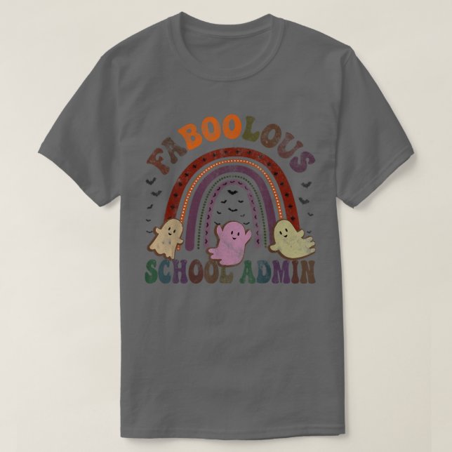 Camiseta Disfraz de ADMINISTRACIÓN de la escuela retro-fólo (Diseño del anverso)