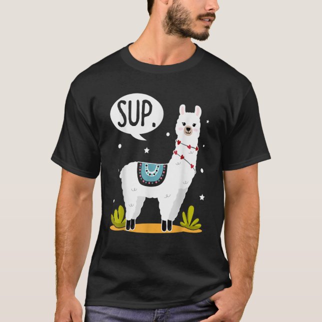 Camiseta Disfraz de alpaca sup llamas  Llama (Anverso)